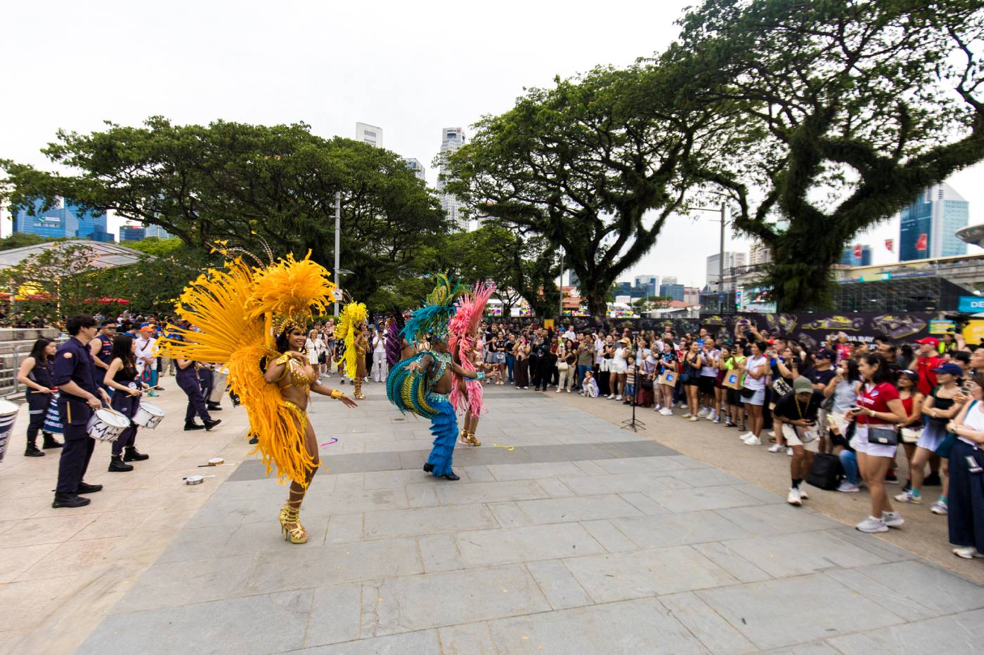 A whole host of exciting roving acts entertain the crowds